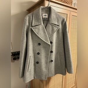 Old Navy Classic Gray Pea Coat